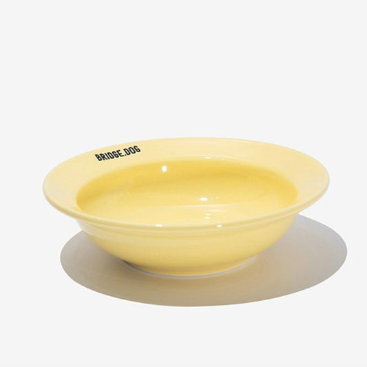 ※予約販売【BRIDGE.DOG】BRIDGE MINI DISH(BABY YELLOW)艶あり