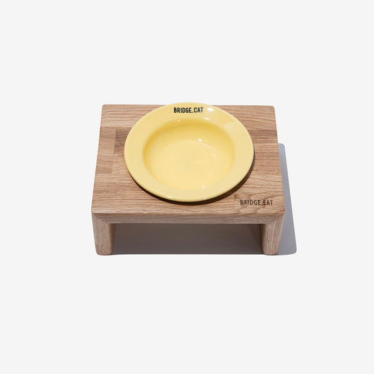 ※予約販売【BRIDGE.DOG】BRIDGE CAT TOY DISH（BABY YELLOW）艶あり