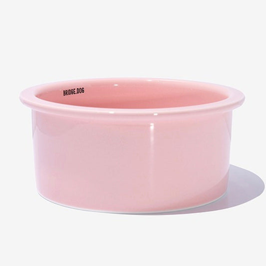 ※予約販売【BRIDGE.DOG】BRIDGE BIG BOWL 18cm(PINK)艶あり