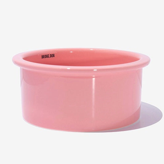 ※予約販売【BRIDGE.DOG】BRIDGE BIG BOWL 18cm(CORAL PINK)艶あり