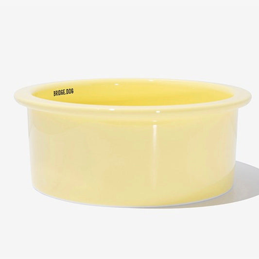 ※予約販売【BRIDGE.DOG】BRIDGE BIG BOWL 18cm(BABY YELLOW)艶あり