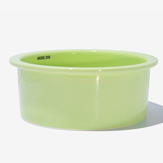 ※予約販売【BRIDGE.DOG】BRIDGE BIG BOWL 18cm（BABY GREEN）艶あり