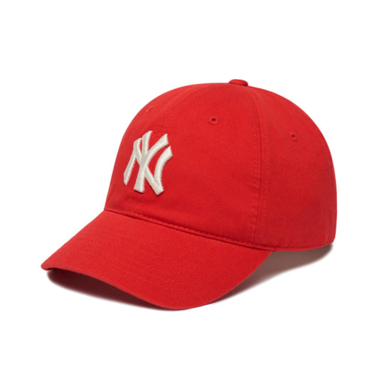 ※予約販売【MLB KOREA】N-COVER FIT slider cap NY（Red）人間用