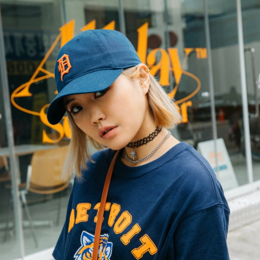 ※予約販売【MLB KOREA】N-COVER FIT slider cap DT（Navy）人間用