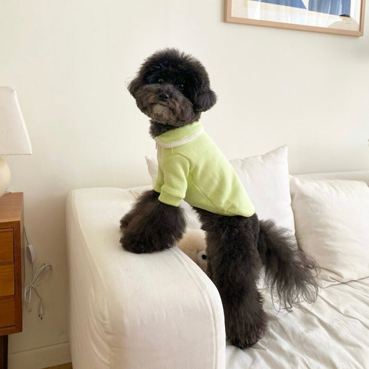 ※予約販売【Bonjour TOU-TOU】mellow half zip（green）
