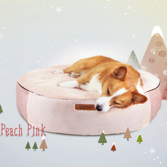 ※予約販売【INSIDE DOG & CAT】macaron tube cover B cushion（peach pink）