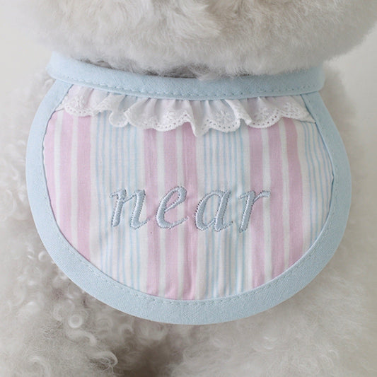 ※予約販売【near by us】my name dog bib（Cotton Candy）