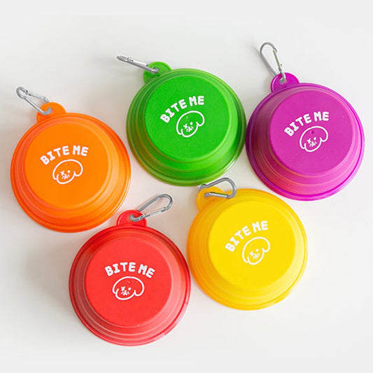 ※予約販売【BITE ME】Foldable Travel Bowl vivid color