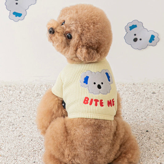 ※予約販売【BITE ME】Koala croffle T-shirt（Butter）