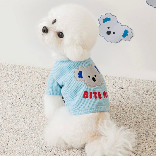 ※予約販売【BITE ME】Koala croffle T-shirt（Sky Blue）