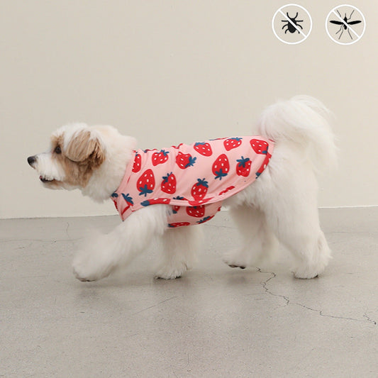 ※予約販売【andblank】Strawberry Bug Guard Cooling Top