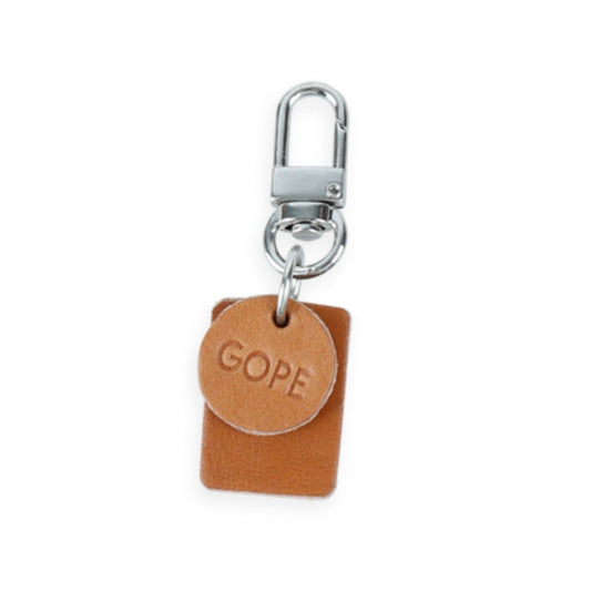 ※予約販売【GOPE】 Nature DOG NAME TAG(Tan)