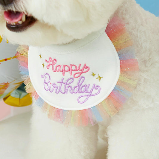 ※予約販売【LOVEMORE】BIRTH DAY BIB（Rainbow）