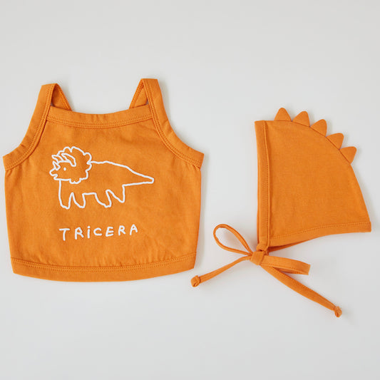 ※予約販売【DA】jogumanstudio String Crop Sleeveless + Bonnet（Tricera）