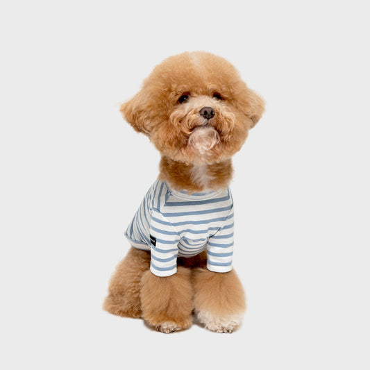 ※予約販売【small stuff】STRIPED T-SHIRT（PALE BLUE）