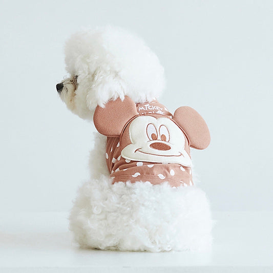 ※予約販売【DA】Mickey Mouse Polka dots sleeveless（Caramel）