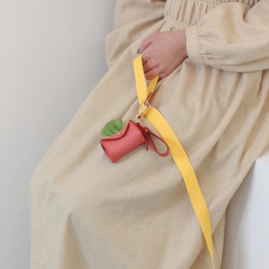 ※予約販売【maison de miu】Strap Poop Bag（Coral）