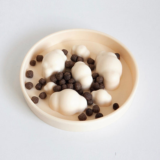 即納【BITE ME】Cloudy slow feeder silicone bowl