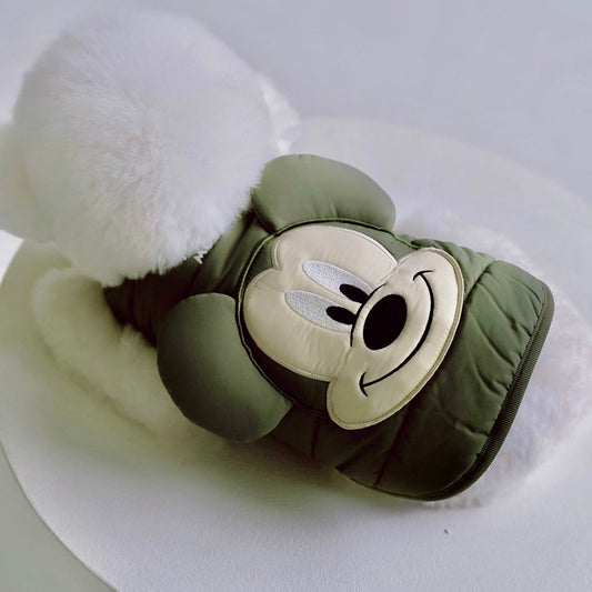 即納【DA】Mickey Mouse padding（カーキ）