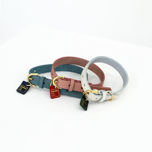 ※予約販売【maison de miu】 Half Moon Collar (White/Rose Pink/Indian Blue)
