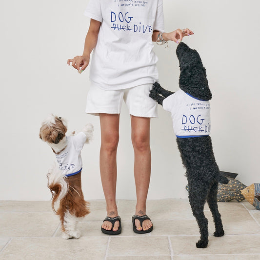 ※予約販売【munikund】Dog Dive T-shirt（for human）