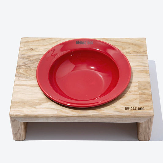 ※予約販売【BRIDGE.DOG】BRIDGE MINI DISH（RED）艶あり