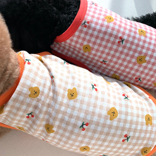 ※予約販売【LOVEMORE】Basic Baby bear Sleeveless（コーラル）