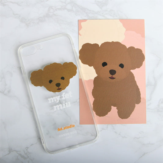 ※予約販売　1匹【fet.studio × URBAN DOG TOKYO】 Clear face Iphone case（1匹）