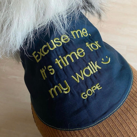 即納【GOPE】Signature Dog lettering Bandana（ネイビー）