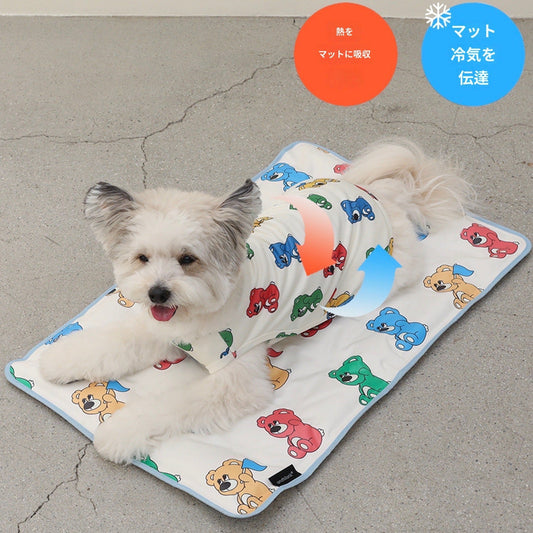 ※予約販売【andblank】Joy Bear Rainbow Cool mat