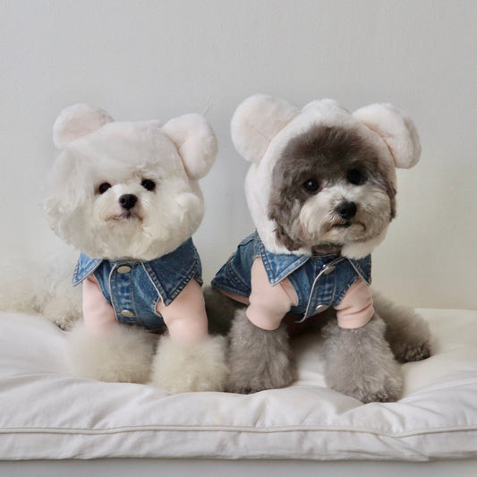 ※予約販売【Hi Yeboo】Denim Bear Vest