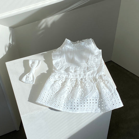 ※予約販売【Hi Yeboo】White Special Collection Lace One Piece（ホワイト）
