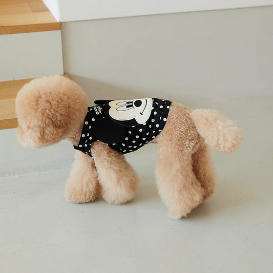 ※予約販売【DA】Mickey Mouse Polka dots sleeveless(ブラック)