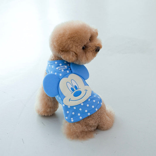 ※予約販売【DA】Mickey Mouse Polka dots sleeveless(Victoria Blue)