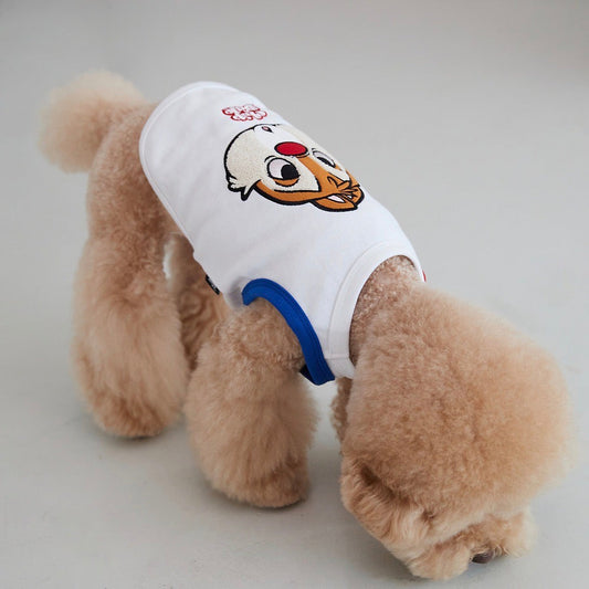 ※予約販売【DA】chip & dale Bouclé sleeveless（レッド&ブルー）