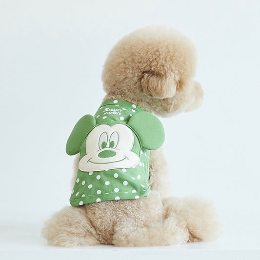 ※予約販売【DA】Mickey Mouse Polka dots sleeveless(Park Green)