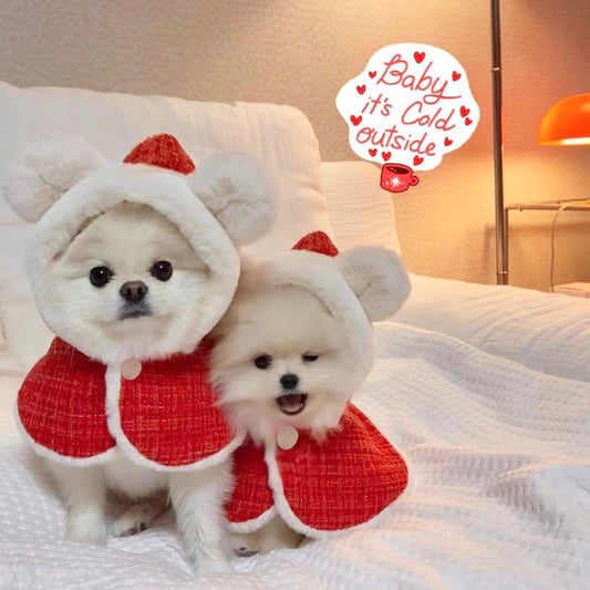 即納【Hi Yeboo】Christmas Bear Cape