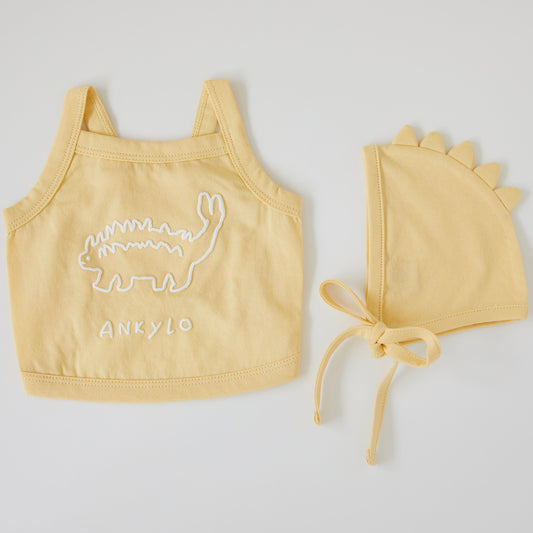 ※予約販売【DA】jogumanstudio String Crop Sleeveless + Bonnet（Ankylo）