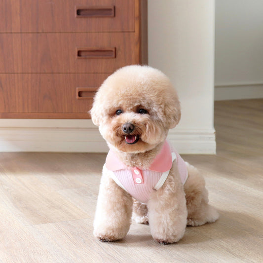 ※予約販売【DURANG RURANG】Pastel collar sleeveless(Pink)