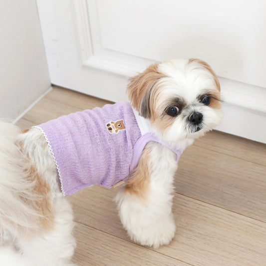 ※予約販売【DURANG RURANG】Summer Bear Breeze Top(Light Purple)