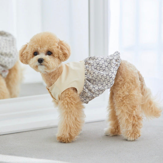 ※予約販売【MOI ET LE CHIEN】モダンバルーンワンピース（クリーム）