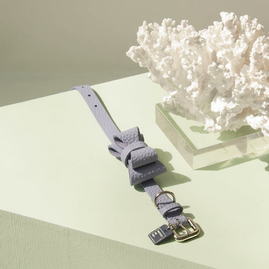 ※予約販売【maison de miu】Soft Ribbon Collar  (Violet)