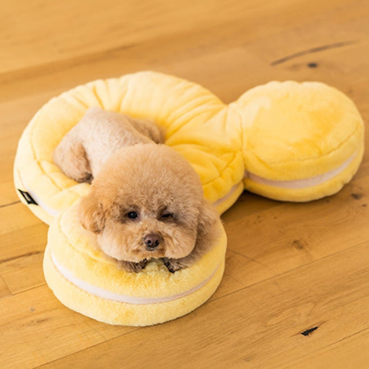 ※予約販売【DA】disney friends Mickey macaron cushion(バニラ)