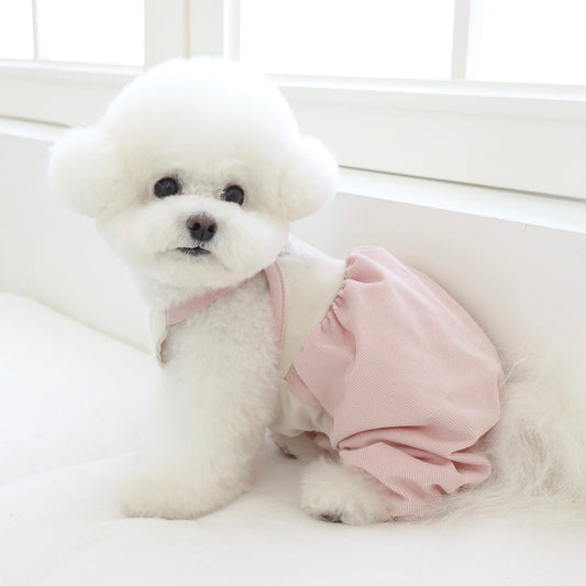 ※予約販売【near by us】corduroy romper（Pink）