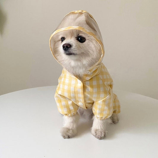 即納【Bonjour TOU-TOU】French all in one rain coat（Yellow）