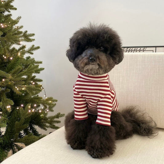 ※予約販売【Bonjour TOU-TOU×The bambi】Merry turtle neck knit（Wine）