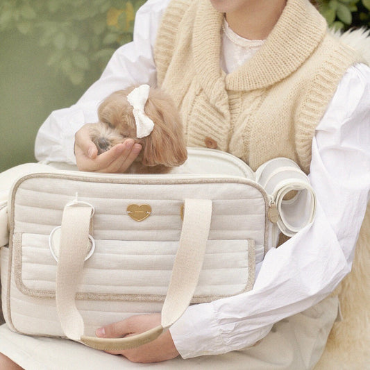 ※予約販売【seoru】name embroidery Heritage Ballon bag / FULL SET (sand beige)