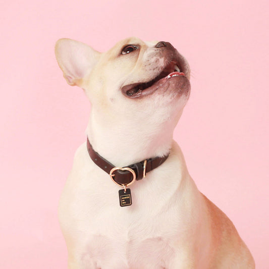 ※予約販売【maison de miu】 Heart Pendant Collar (Black)