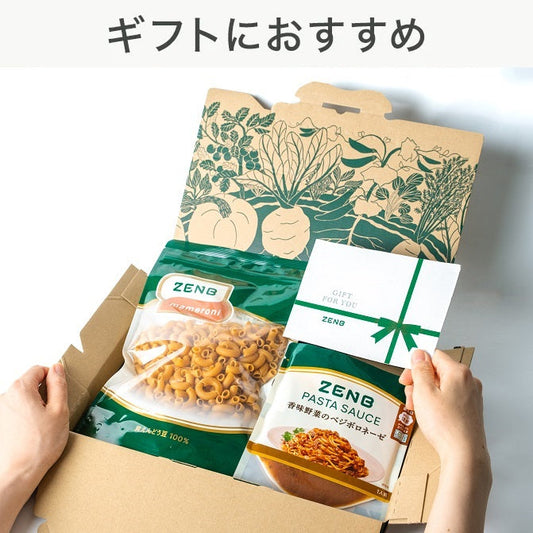 eGift対応 罪なきパスタを贈ろうセット ゼンブマメロニ(1袋)＋パスタソース(1袋) ポスト投函