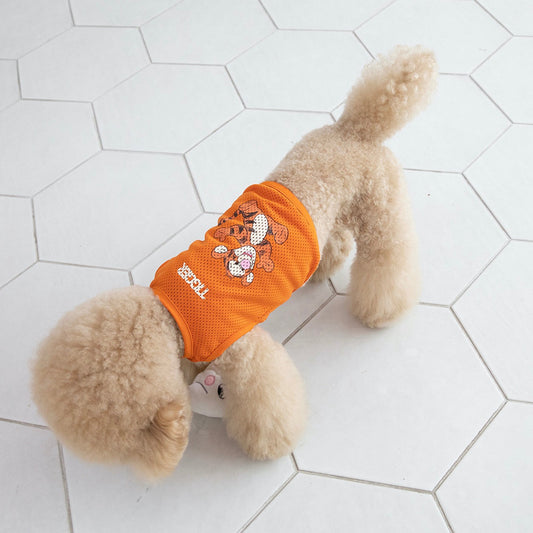 ※予約販売【DA】disney mesh crop sleeveless（Tigger）